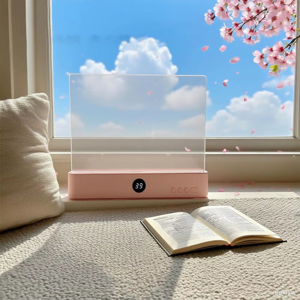 Ravel Reading Lamp Book Light Rechargeable Clear LED Flat Reading Light Dimmable Panel Plate Lamp 3 Colors Timer Full Page Light